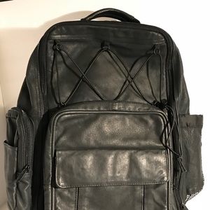 Wilson’s black leather backpack new without tags